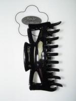 Large black claw hair clip 11cm