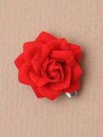 Sm red rose clip 5798
