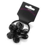 UNUSUAL BLACK FACETTED HAIR BOBBLE